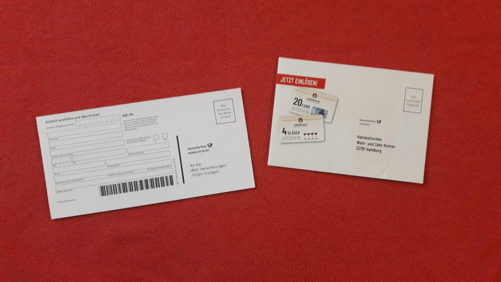 Porto zahlt Empfänger