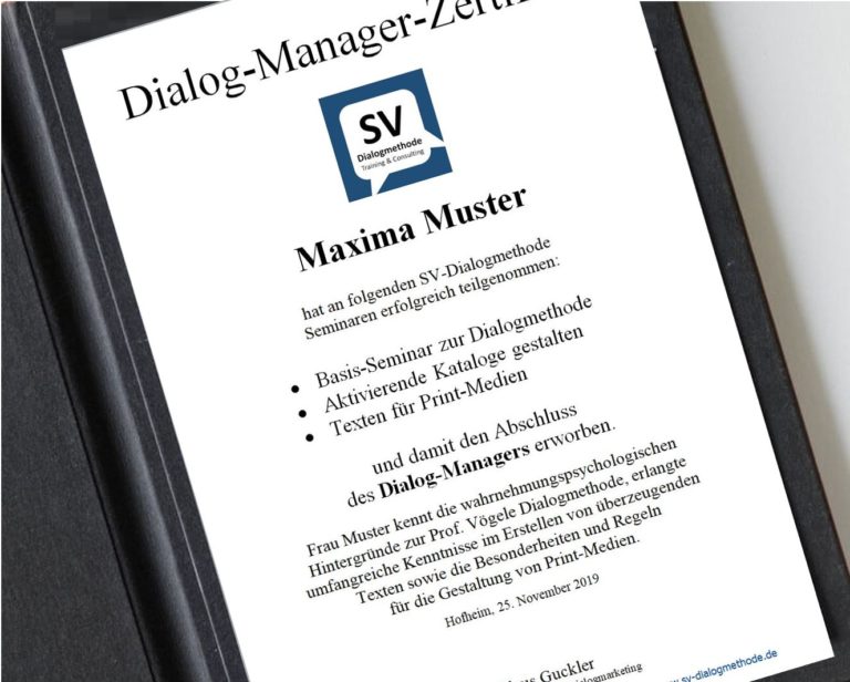 Zertifikat Dialog-Manager