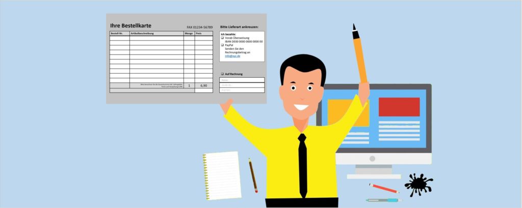 SV-Dialogmethode svBlog Bestellkarte gestalten