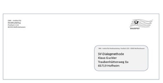 SV-Dialogmethode svBlog DIN Lang Kuvert Direktmarketing