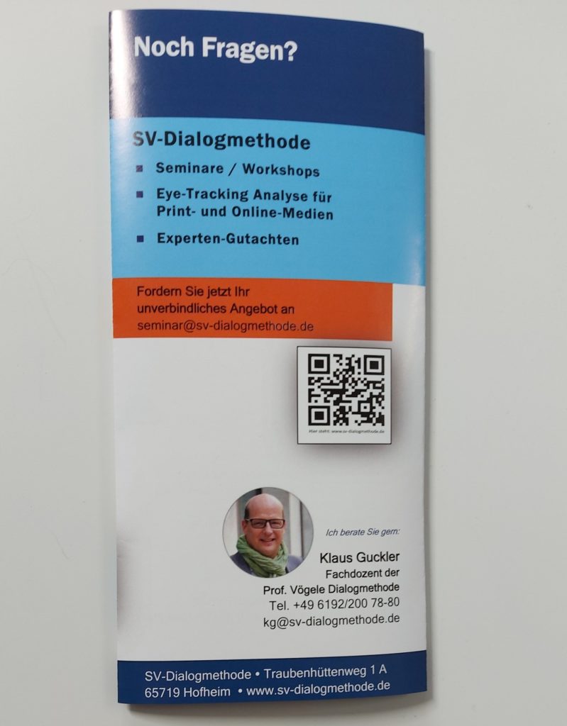 SV-Dialogmethode Flyer DIN Lang Rückseite