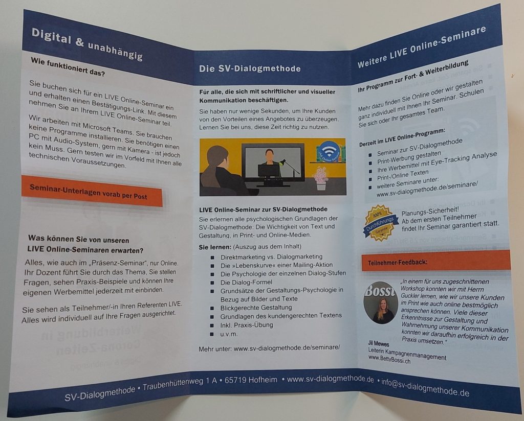 SV-Dialogmethode Flyer DIN Lang S4 (Innen Seiten)